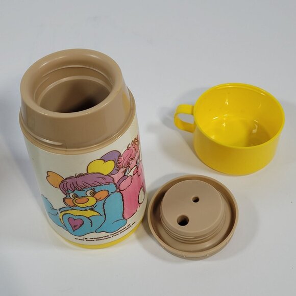 Vintage Aladdin Popples Metal Lunchbox  and Thermos Set 1986 - Picture 10 of 16